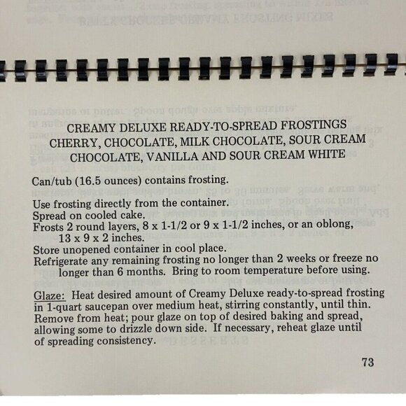 Cooking with Betty Crocker Mixes 5th Large Type Edition 1979 Spiral Bound - Picture 10 of 10